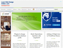Tablet Screenshot of learnwebdesignonline.com